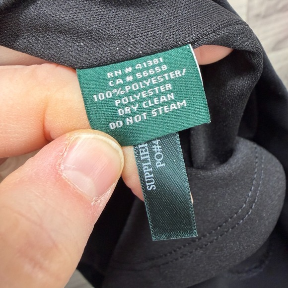 Lauren Ralph Lauren Shift Dress Womens 8 Black Long Sleeve Keyhole Neck Back Zip - Picture 4 of 12